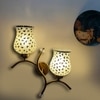 Devansh Metal Electric Wall Light in Gold Colour with Multi Shade Count of 2 Lights