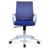 Mmarveal Mid Back Ergonomic Chair in Blue Colour