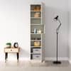Hexa Red Wooden 2 Door Wardrobe with Hanging Space in Frosty White Colour
