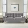 Faro Velvet 3 Seater Sofa in Grey Colour
