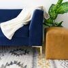 Alpha Fabric Sofa - Navy Blue