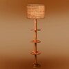 Devansh Shelf Wooden Floor Lamp