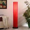Charlee Red Cotton Shade Floor Lamp