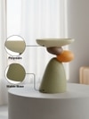 Round Stone Design Resin Showpiece Artistic Decorative Home Accent