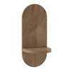 Gabe Solid Wood Wall Shelf In Golden Ash Finish