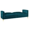 Novelle 3 Seater Click-Clack Sofa cum Bed  in Teal Colour