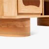 Luna Solid Wood TV Unit in Brown Colour