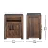 Shashi Shesham Solid Wood 1 Door Bedside In Provincial Teak Finish