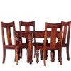 Holand Sheesham Wood 4 Seater Dining Set In Honey Oak Finish