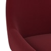 Rickman Fabric Lounge Chair in Sangria Red Colour