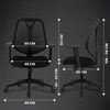 Kepler Brooks Pulse MB Office Desk Chair in Black Colour
