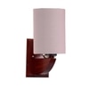 Devansh Solid Wood Electric Wall Light in Grey Colour with Grey Shade Count of 1 Light