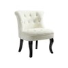 Grenier Fabric Slipper Chair in Off-White Color