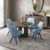 Aero Solid Wood 4 Seater Dining Table With Set of 2 Wella Dining Chair