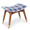 Zuno Blue Checks Seating Stool