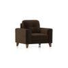 Verona Premium 1 Seater Fabric Sofa in Dark Earth Colour