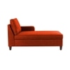 Bali Fabric Chaise Lounger in Orange Colour