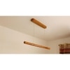 Cannula 36 Brown Wooden LED Hanging Lamp