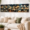 Traditional Indian Cityscape Canvas Wall Art 12 x 46 Inch