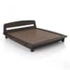 Tahiti Platform Bed Queen Dark Chestnut Finish