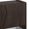 Koro Soild Wood TV Cabinet In Dark Chestnut Finish