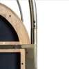 Solace Solid Wood King Canopy Bed in Gold Colour