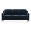 Abbey 3 Seater Fabric Sofa in Cobalt Colour