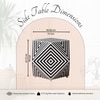 Wood Side Table in Multicolor Colour