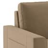 Kowloon Sectional 3 Seater Pull Out  Sofa Cum Bed with Storage in Fawn Velvet Colour