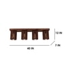Ventus Brown Solid Wood Ceiling Light