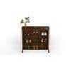 Brooklyn Engineered Wood Shoe Cabinet with Brown Maple & White finish