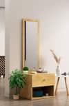 Hexa Red Engineered Wood Dressing Table in Giant Wood Colour