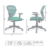 Aaeroa Low Back Ergonomic Chair in Dark Green Colour