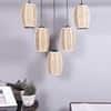 Devansh Solid Wood Electric Wall Light in Brown Colour with Multi Shade Count of 1 Light