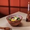 Ireka Home Ripple Acacia Wood Bowl with Enamel – Serving Bowl