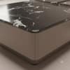 The Noir Grandeur Dual Tier Nesting Coffee Table with Black Marble Top