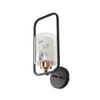 Eliante Modern Wall Lights Mild Steel, Glass & Glass Material Brown, Gold & White Finish