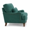 Dexter Boucle Fabric Lounge Chair in Green Colour