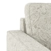 Apollo Compact 3 Seater Fabric Sofa in Monochrome Paisley Colour