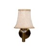 Devansh Gold Wall Mounted Lamp With Beige Jute Shade