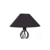 Izzie Black Cotton Shade Floor Lamp