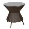 Cairns Wicker Table And Chair Set In Brown Dual Tone Finish