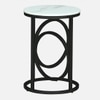 Metality Metal Side Table in Black Colour