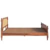 Malacca Solid Wood King Size Non Storage Bed In Honey Oak Finish 72x78 inch