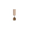 Eloise Wood Table lamp with Beige Jute Shade