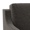 Abbey 1 Seater Fabric Sofa In Smoke Colour