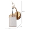 Eliante Modern Wall Lights Mild Steel & Glass Material Gold & White Finish