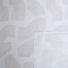 White Abstract 400 Tc Cotton Flat Super King Size Bedsheet With 2 Pillow Cover