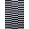 Jaipur Rugs Striped Wool 5x8 Feet Charcoal Slate And Ebony Dhurrie Carpet