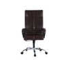 Ettorez Amaze Premium Leatherette High Back Chair In Brown Colour